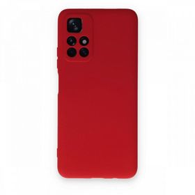 BSSM Xiaomi Redmi Note 11T Nano İçi Kadife Silikon Kırmızı Kılıf