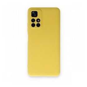 BSSM Xiaomi Redmi Note 11T Nano İçi Kadife Silikon Sarı Kılıf