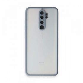 BSSM Xiaomi Redmi Note 8 Pro Montreal Silikon Kapak Gri Kılıf