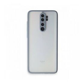 BSSM Xiaomi Redmi Note 8 Pro Montreal Silikon Kapak Gri Kılıf