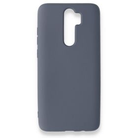 BSSM Xiaomi Redmi Note 8 Pro Nano İçi Kadife Silikon Gri Kılıf