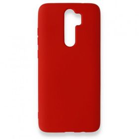 BSSM Xiaomi Redmi Note 8 Pro Nano İçi Kadife Silikon Kırmızı Kılıf