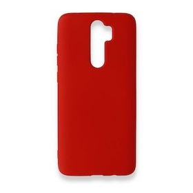BSSM Xiaomi Redmi Note 8 Pro Nano İçi Kadife Silikon Kırmızı Kılıf