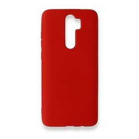 BSSM Xiaomi Redmi Note 8 Pro Nano İçi Kadife Silikon Kırmızı Kılıf