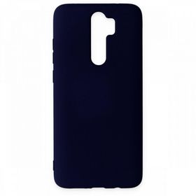 BSSM Xiaomi Redmi Note 8 Pro Nano İçi Kadife Silikon Lacivert Kılıf