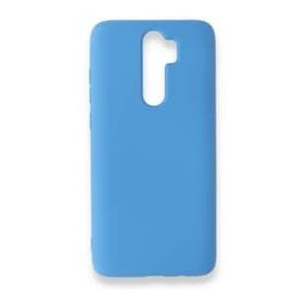 BSSM Xiaomi Redmi Note 8 Pro Nano İçi Kadife Silikon Mavi Kılıf
