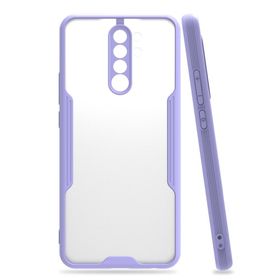BSSM Xiaomi Redmi Note 8 Pro Platin Silikon Lila Kılıf