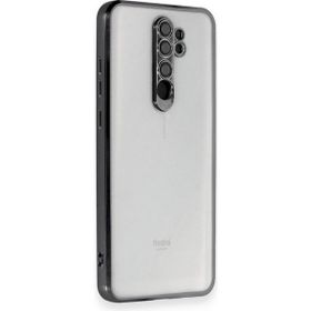 BSSM Xiaomi Redmi Note 8 Pro Razer Lensli Silikon Siyah Kılıf