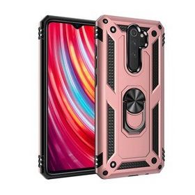 BSSM Xiaomi Redmi Note 8 Pro Sofya Yüzüklü Silikon Kapak Rose Kılıf