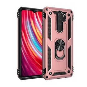 BSSM Xiaomi Redmi Note 8 Pro Sofya Yüzüklü Silikon Kapak Rose Kılıf