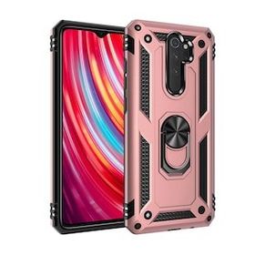 BSSM Xiaomi Redmi Note 8 Pro Sofya Yüzüklü Silikon Kapak Rose Kılıf