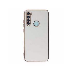BSSM Xiaomi Redmi Note 8 Volet Silikon Beyaz Cep Telefonu Kılıfı