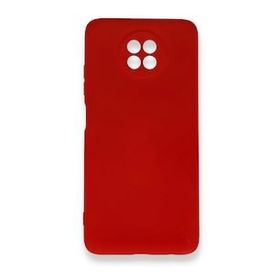 BSSM Xiaomi Redmi Note 9 5G Nano İçi Kadife Silikon Kırmızı Kılıf