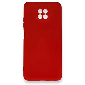 BSSM Xiaomi Redmi Note 9 5G Nano İçi Kadife Silikon Kırmızı Kılıf