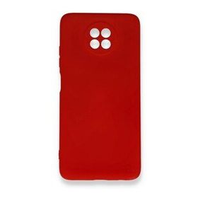BSSM Xiaomi Redmi Note 9 5G Nano İçi Kadife Silikon Kırmızı Kılıf