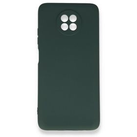 BSSM Xiaomi Redmi Note 9 5G Nano İçi Kadife Silikon Koyu Yeşil Kılıf