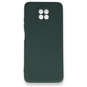 BSSM Xiaomi Redmi Note 9 5G Nano İçi Kadife Silikon Koyu Yeşil Kılıf