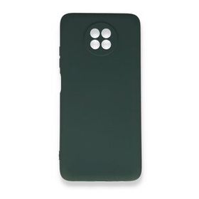 BSSM Xiaomi Redmi Note 9 5G Nano İçi Kadife Silikon Koyu Yeşil Kılıf