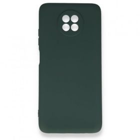 BSSM Xiaomi Redmi Note 9 5G Nano İçi Kadife Silikon Koyu Yeşil Kılıf