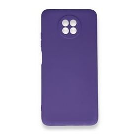 BSSM Xiaomi Redmi Note 9 5G Nano İçi Kadife Silikon Mor Kılıf