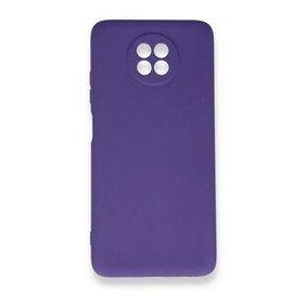BSSM Xiaomi Redmi Note 9 5G Nano İçi Kadife Silikon Mor Kılıf