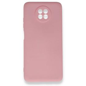 BSSM Xiaomi Redmi Note 9 5G Nano İçi Kadife Silikon Pembe Kılıf