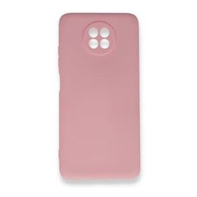 BSSM Xiaomi Redmi Note 9 5G Nano İçi Kadife Silikon Pembe Kılıf