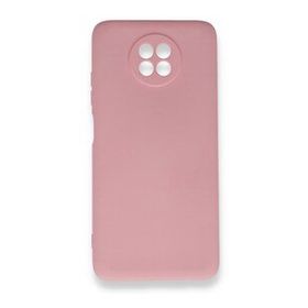 BSSM Xiaomi Redmi Note 9 5G Nano İçi Kadife Silikon Pembe Kılıf