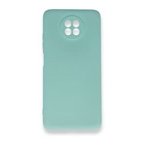 BSSM Xiaomi Redmi Note 9 5G Nano İçi Kadife Silikon Turkuaz Kılıf