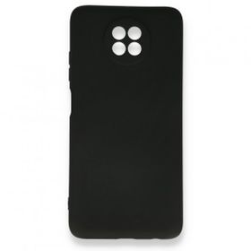 BSSM Xiaomi Redmi Note 9 5G Nano İçi Kadife Siyah Silikon Kılıf