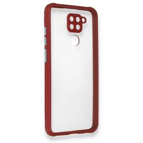 BSSM Xiaomi Redmi Note 9 Miami Şeffaf Silikon Fuşya Kılıf