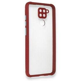 BSSM Xiaomi Redmi Note 9 Miami Şeffaf Silikon Fuşya Kılıf