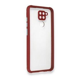 BSSM Xiaomi Redmi Note 9 Miami Şeffaf Silikon Fuşya Kılıf