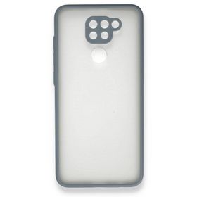 BSSM Xiaomi Redmi Note 9 Montreal Silikon Kapak Gri Kılıf