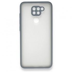 BSSM Xiaomi Redmi Note 9 Montreal Silikon Kapak Gri Kılıf