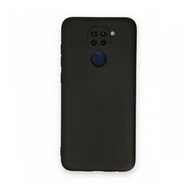 BSSM Xiaomi Redmi Note 9 Nano İçi Kadife Siyah Silikon Kılıf