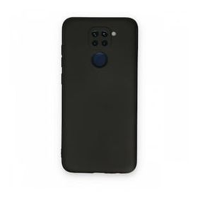 BSSM Xiaomi Redmi Note 9 Nano İçi Kadife Siyah Silikon Kılıf