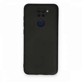 BSSM Xiaomi Redmi Note 9 Nano İçi Kadife Siyah Silikon Kılıf
