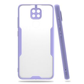 BSSM Xiaomi Redmi Note 9 Platin Silikon Lila Kılıf