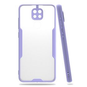 BSSM Xiaomi Redmi Note 9 Platin Silikon Lila Kılıf