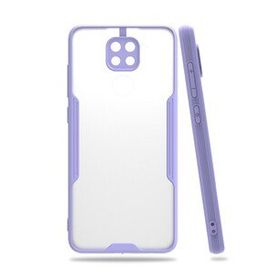 BSSM Xiaomi Redmi Note 9 Platin Silikon Lila Kılıf