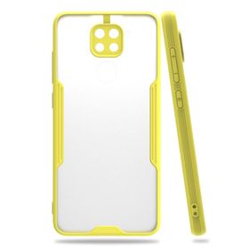 BSSM Xiaomi Redmi Note 9 Platin Silikon Sarı Kılıf