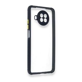 BSSM Xiaomi Redmi Note 9 Pro 5G Miami Şeffaf Silikon Lacivert Kılıf