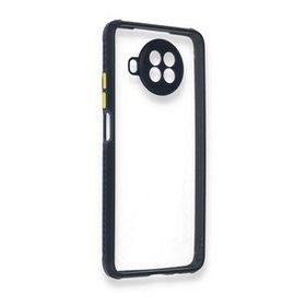 BSSM Xiaomi Redmi Note 9 Pro 5G Miami Şeffaf Silikon Lacivert Kılıf
