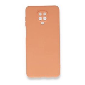 BSSM Xiaomi Turuncu Nano içi Kadife Silikon Redmi Note 9 Pro Kılıf