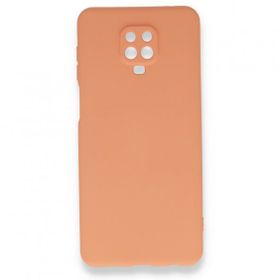 BSSM Xiaomi Turuncu Nano içi Kadife Silikon Redmi Note 9 Pro Kılıf