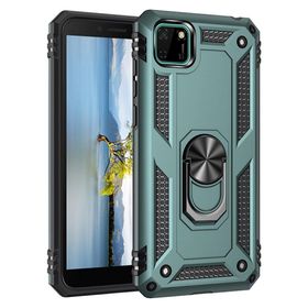 BSSM Yeşil Huawei Y5P Sofya Yüzüklü Silikon Kapak Kılıf