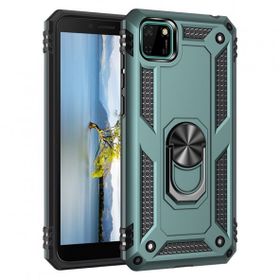 BSSM Yeşil Huawei Y5P Sofya Yüzüklü Silikon Kapak Kılıf