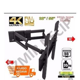 BT Bayır Teknoloji Axen 50 İnç Çift Kollu Hareketli Lcd Led Tv Askı Aparatı
