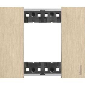 Bticino KA4802ZW 2M Altın Metal Çerçeve